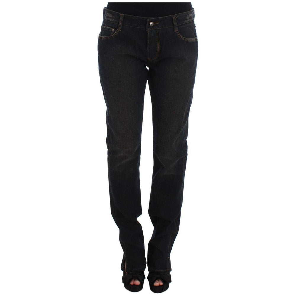 Ermanno Scervino Chic Boyfriend Cotton Jeans - Blue Ermanno Scervino Black