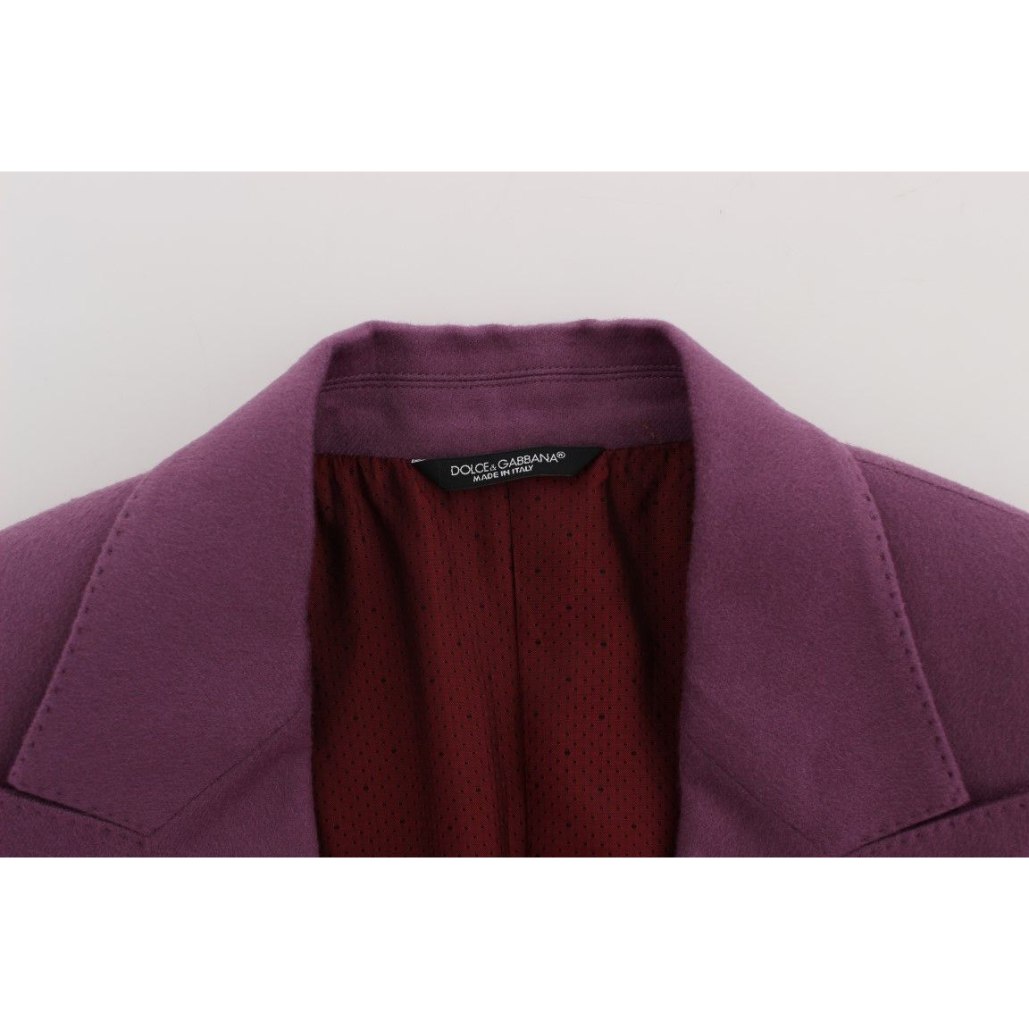 Dolce & Gabbana Purple Cashmere Slim Fit Blazer Jacket