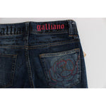 John Galliano Elegant Slim Bootcut Denim Jeans John Galliano Light Gray