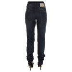 John Galliano Blue Wash Cotton Blend Boyfriend Fit Jeans SIG30207-1