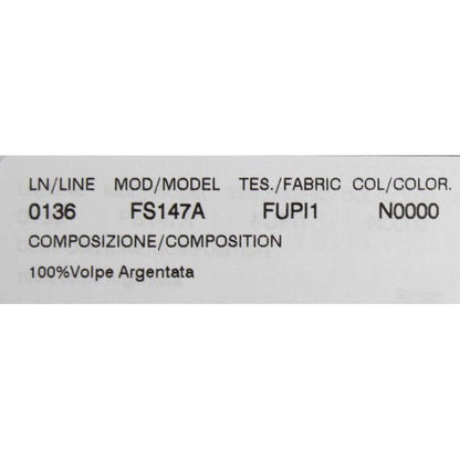 Dolce & Gabbana Black Fox Fur Collar Scarf Fur Scarves