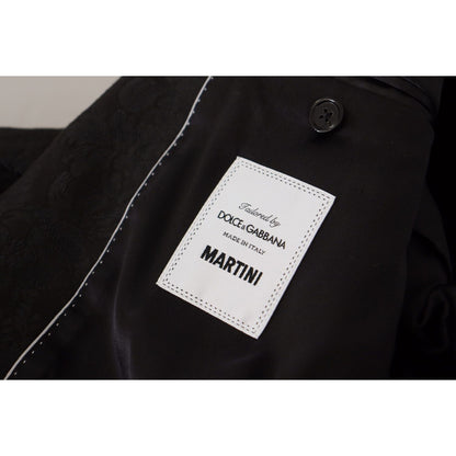 Dolce & Gabbana Black Polyester Formal 2 Piece MARTINI Suit