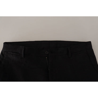 Dolce & Gabbana Black Polyester Formal 2 Piece MARTINI Suit