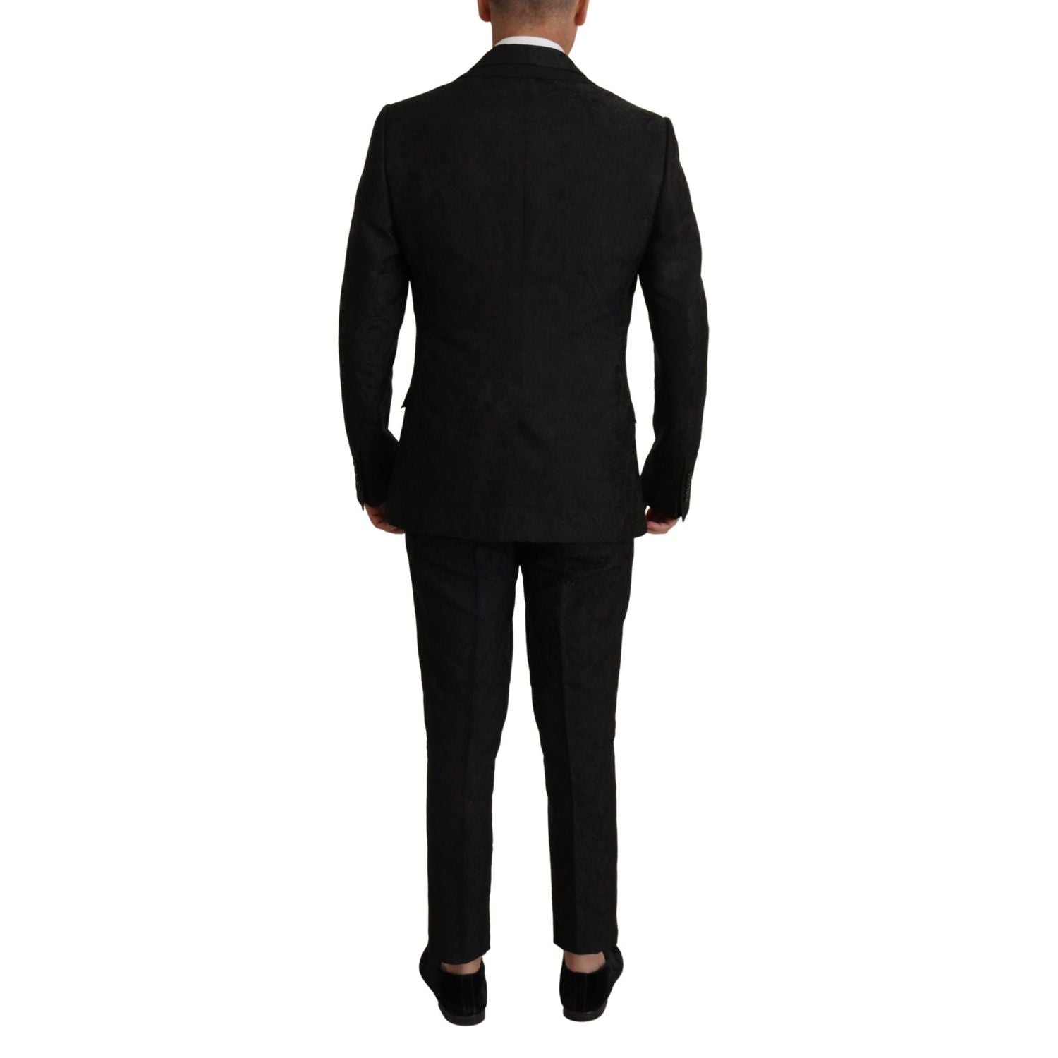 Dolce & Gabbana Black Polyester Formal 2 Piece MARTINI Suit
