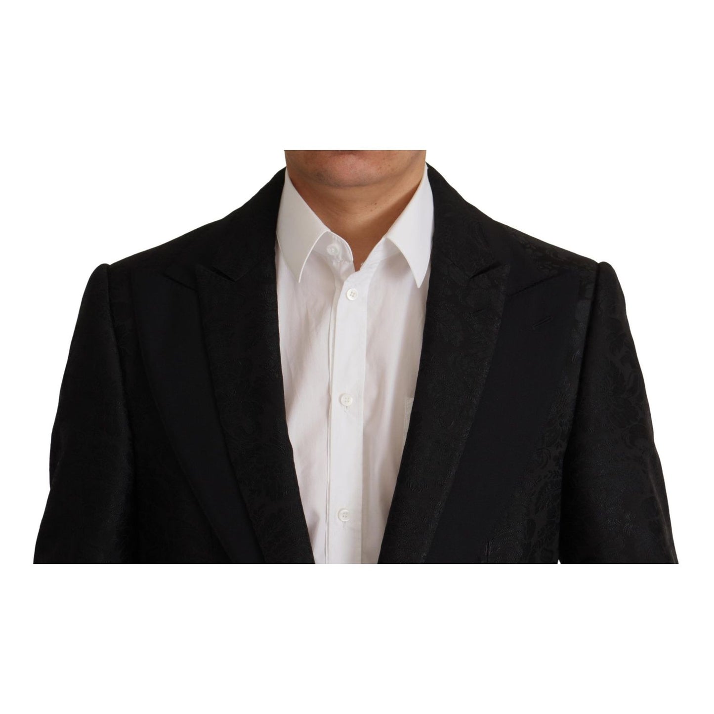 Dolce & Gabbana Black Polyester Formal 2 Piece MARTINI Suit