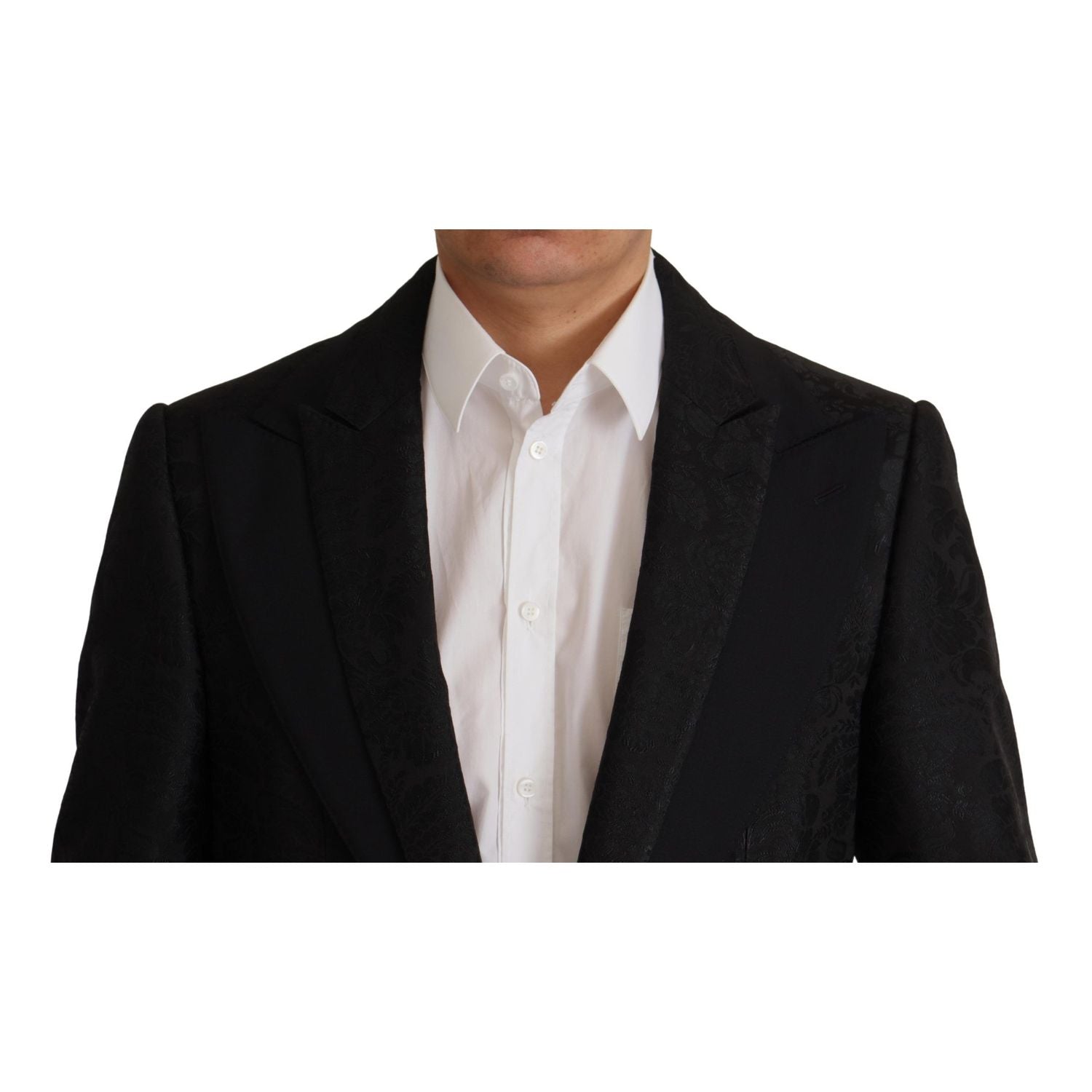 Dolce & Gabbana Black Polyester Formal 2 Piece MARTINI Suit