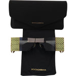 Dolce & Gabbana Gold Metal Rectangle Shades DG2263 Sunglasses GLA1176