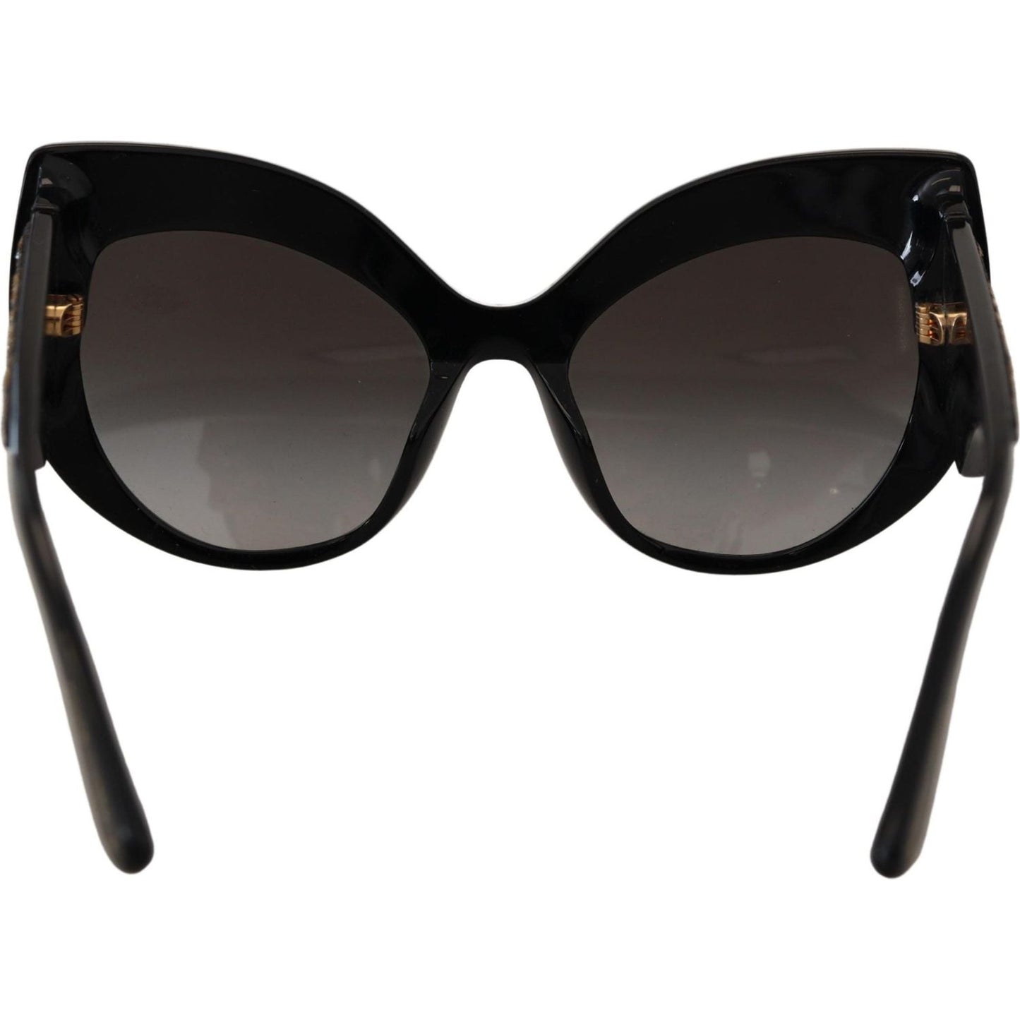 Dolce & Gabbana Black Gold Sequin Butterfly Polarized DG4326 Sunglasses GLA1189