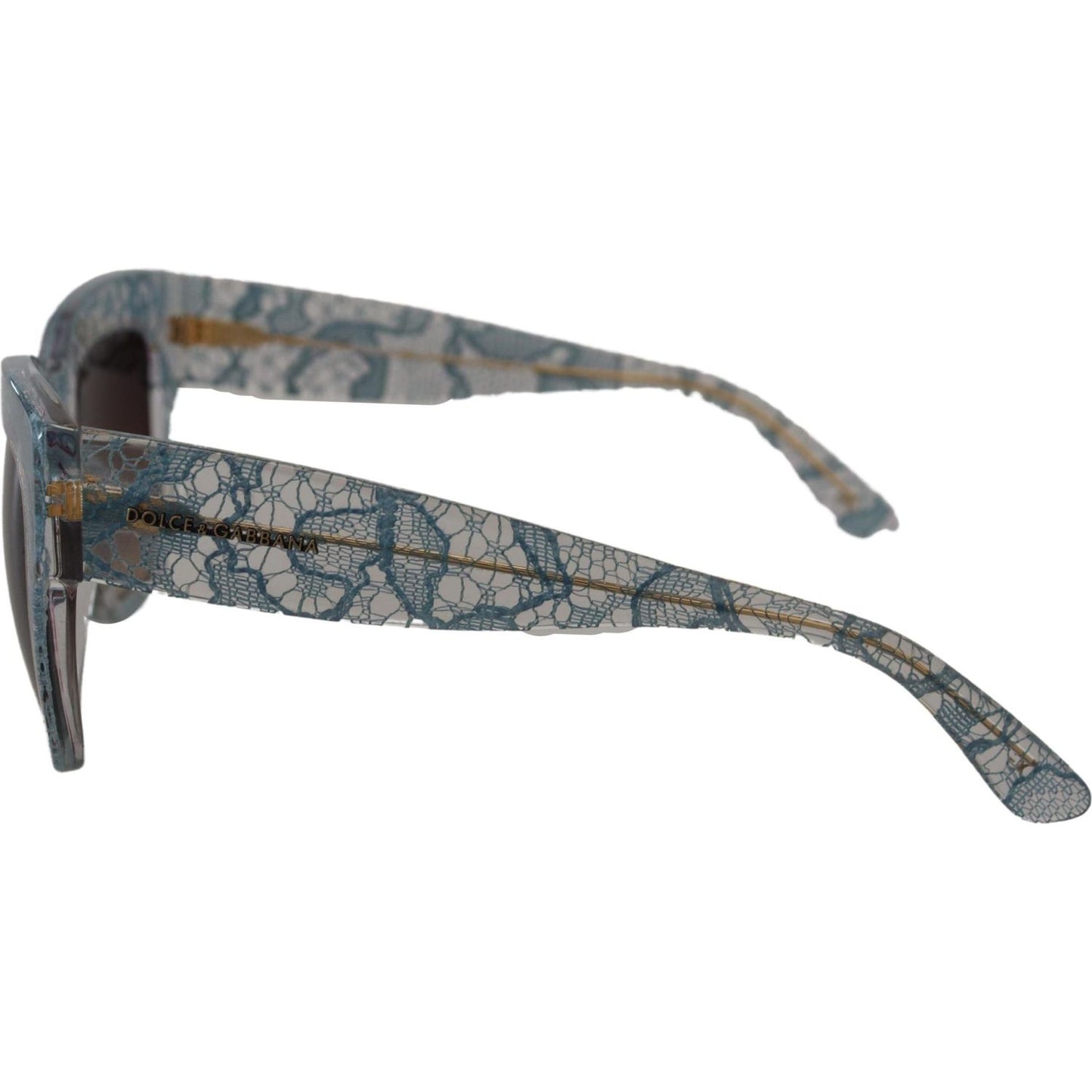 Dolce & Gabbana Blue Lace Acetate Crystal Butterfly DG4231 Sunglasses GLA1192