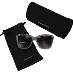 Dolce & Gabbana Blue Lace Acetate Rectangle Shades DG4226 Sunglasses GLA11556