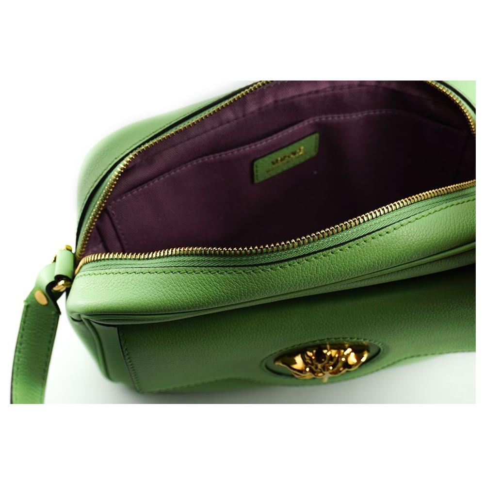 Versace Elegant Mint Green Leather Camera Case Bag 8054712655579