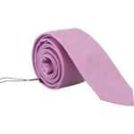 Daniele Alessandrini Pink Classic Men Necktie Accessory Silk Tie KRA3233