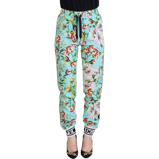 Dolce & Gabbana Elegant Multicolor Viscose Pants Dolce & Gabbana Gray