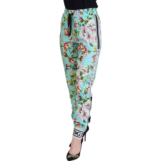Dolce & Gabbana Elegant Multicolor Viscose Pants Dolce & Gabbana Gray