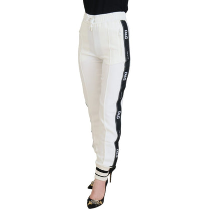 Dolce & Gabbana White DG Logo Sweatpants Pants