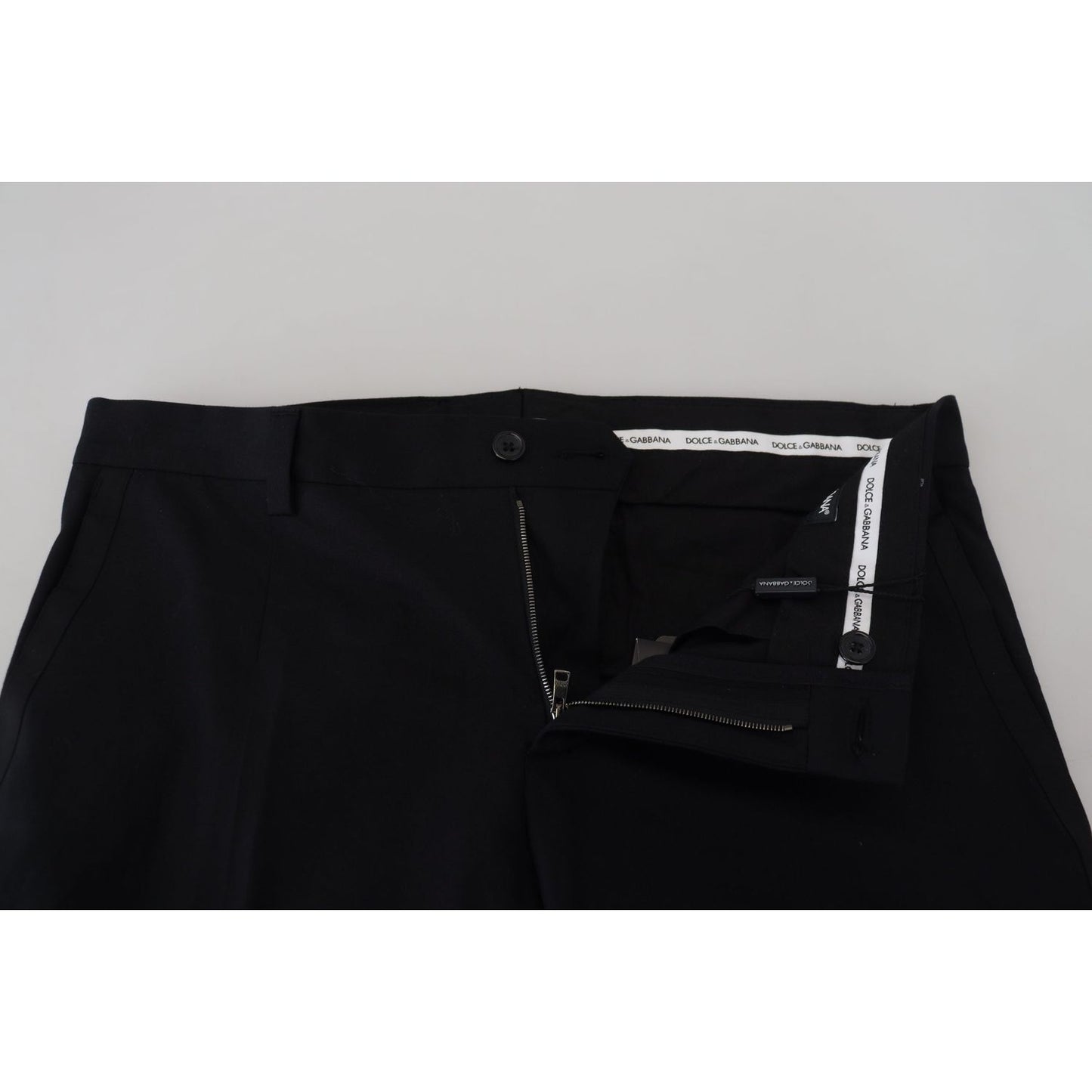 Dolce & Gabbana Black Chino Formal Cotton Pants