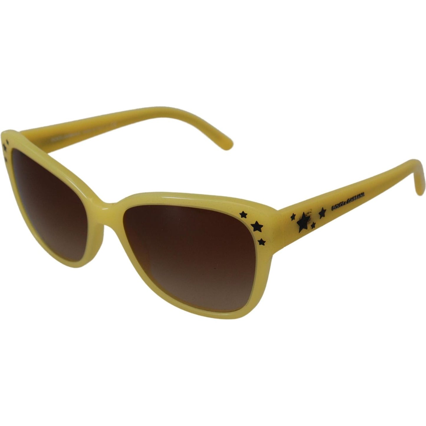 Dolce & Gabbana Yellow Acetate Frame Stars Embellishment DG4124 Sunglasses GLA1146