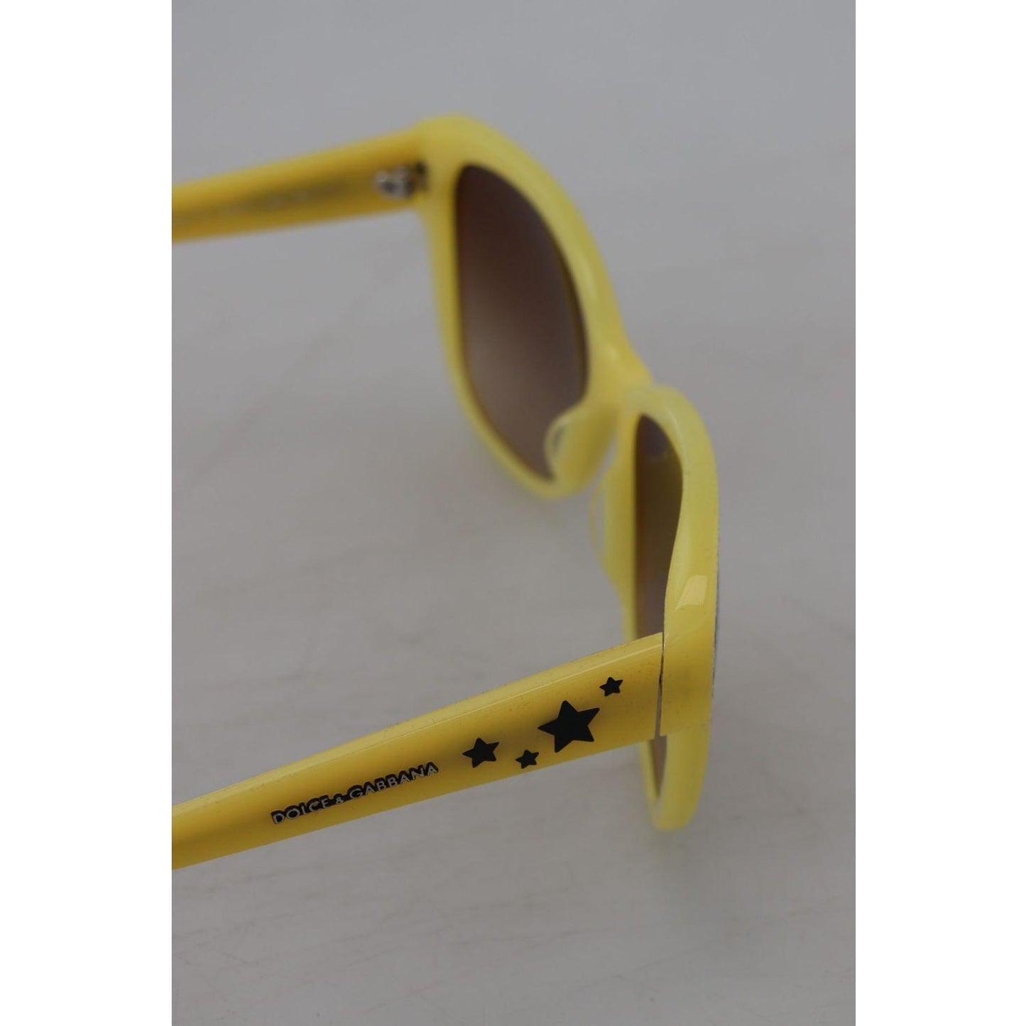 Dolce & Gabbana Yellow Acetate Frame Stars Embellishment DG4124 Sunglasses GLA1146