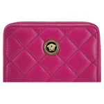 Versace Elegant Purple Quilted Leather Wallet 8054712087288