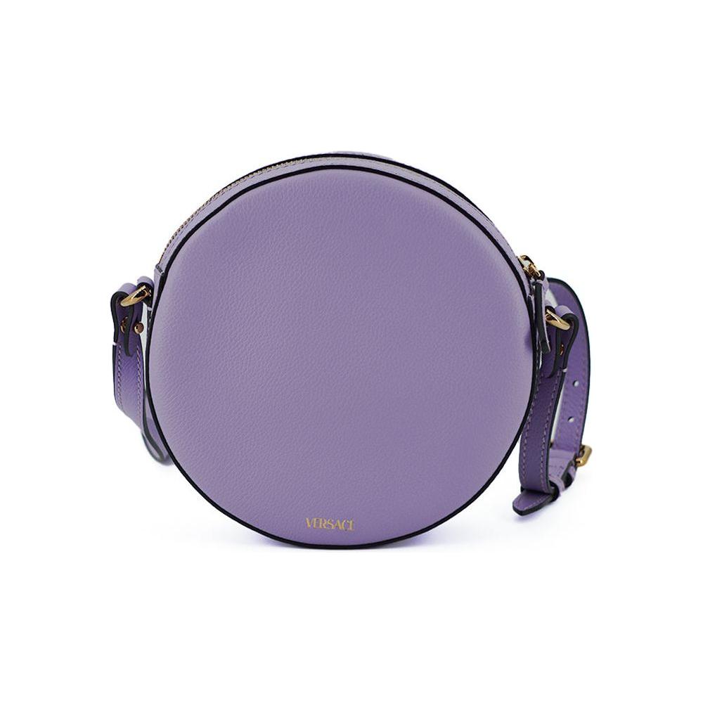 Versace Elegant Purple Round Shoulder Bag