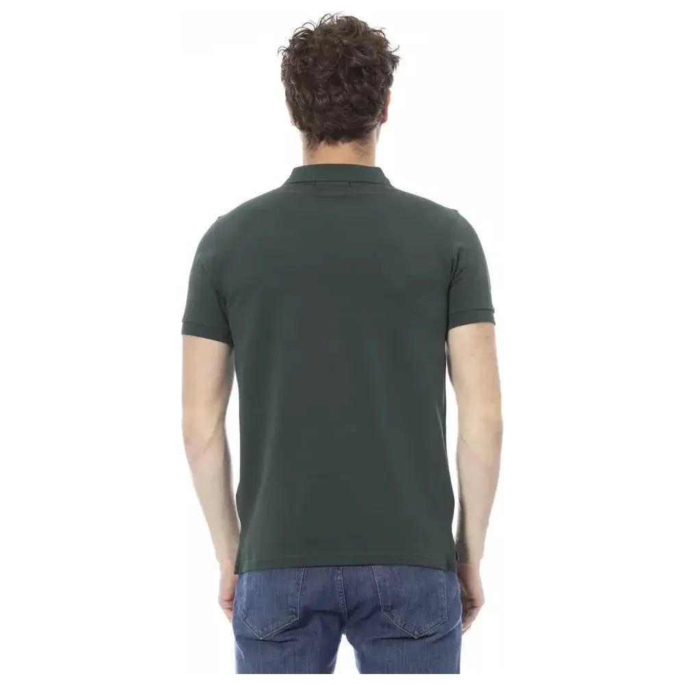 Baldinini Trend Green Cotton Polo Shirt