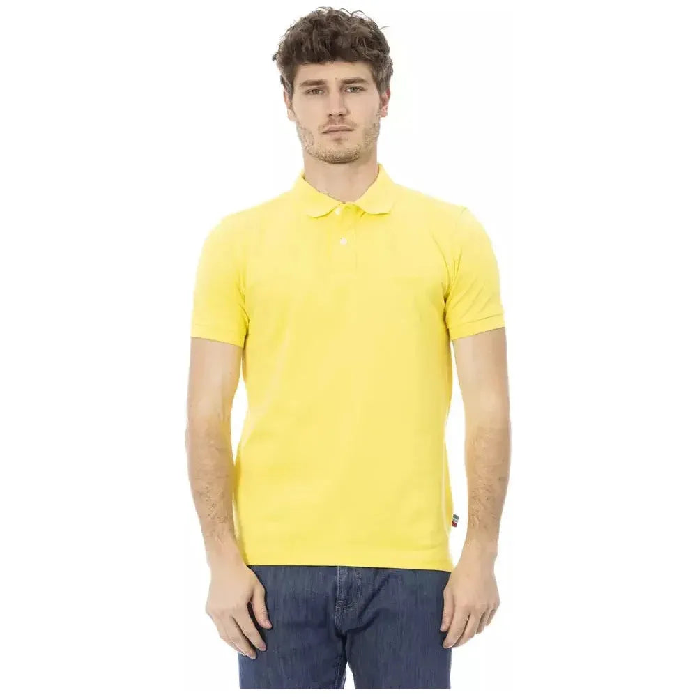Baldinini Trend Yellow Cotton Polo Shirt