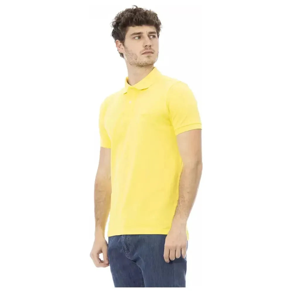 Baldinini Trend Yellow Cotton Polo Shirt