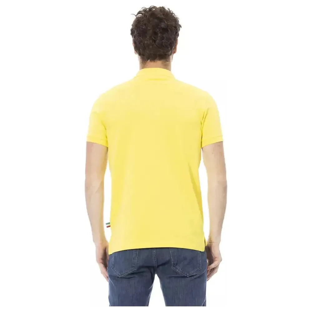 Baldinini Trend Yellow Cotton Polo Shirt