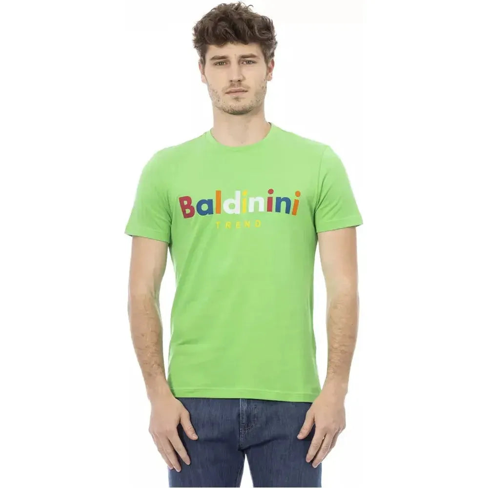 Baldinini Trend Green Cotton T-Shirt