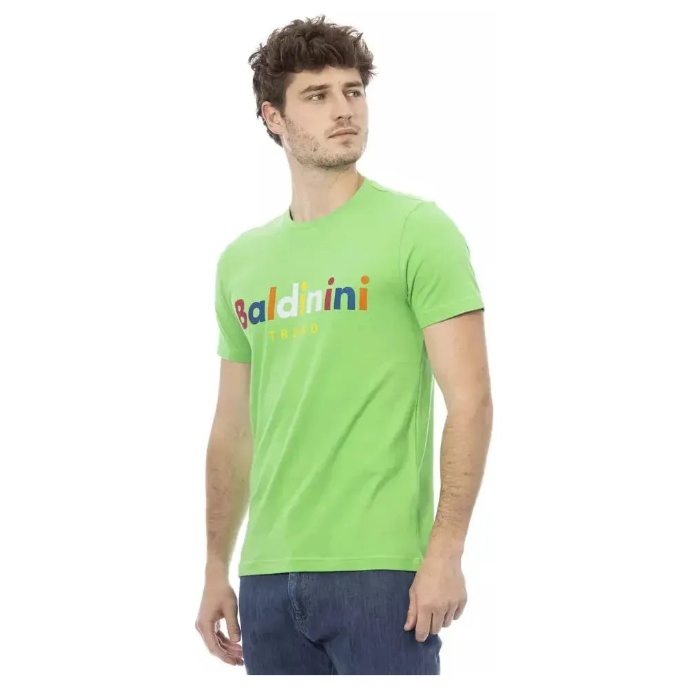Baldinini Trend Green Cotton T-Shirt