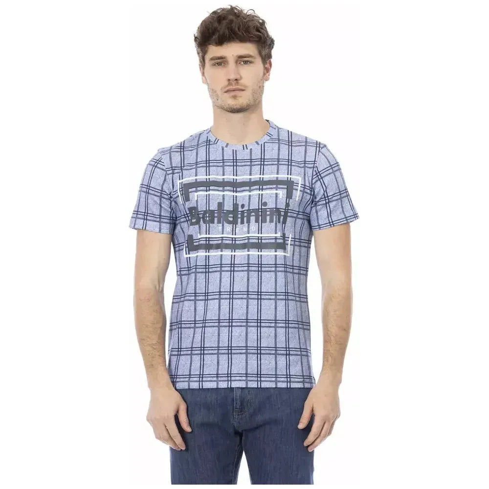 Baldinini Trend Light Blue Cotton T-Shirt