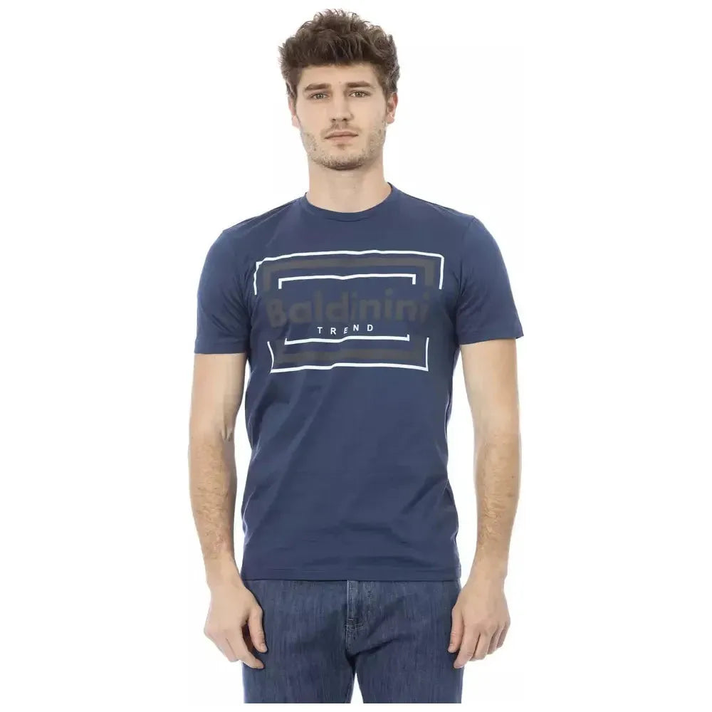 Baldinini Trend Blue Cotton T-Shirt