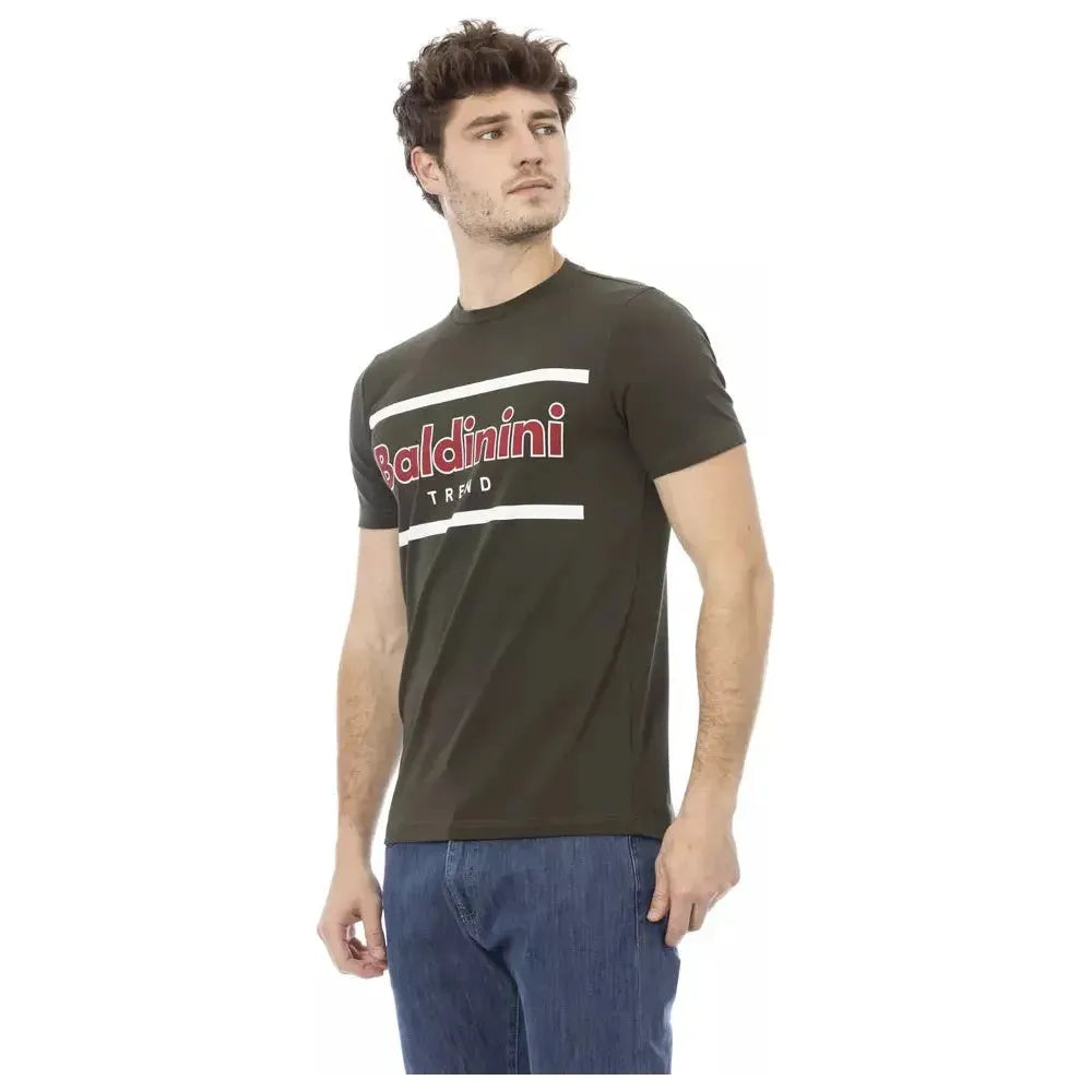 Baldinini Trend Green Cotton T-Shirt