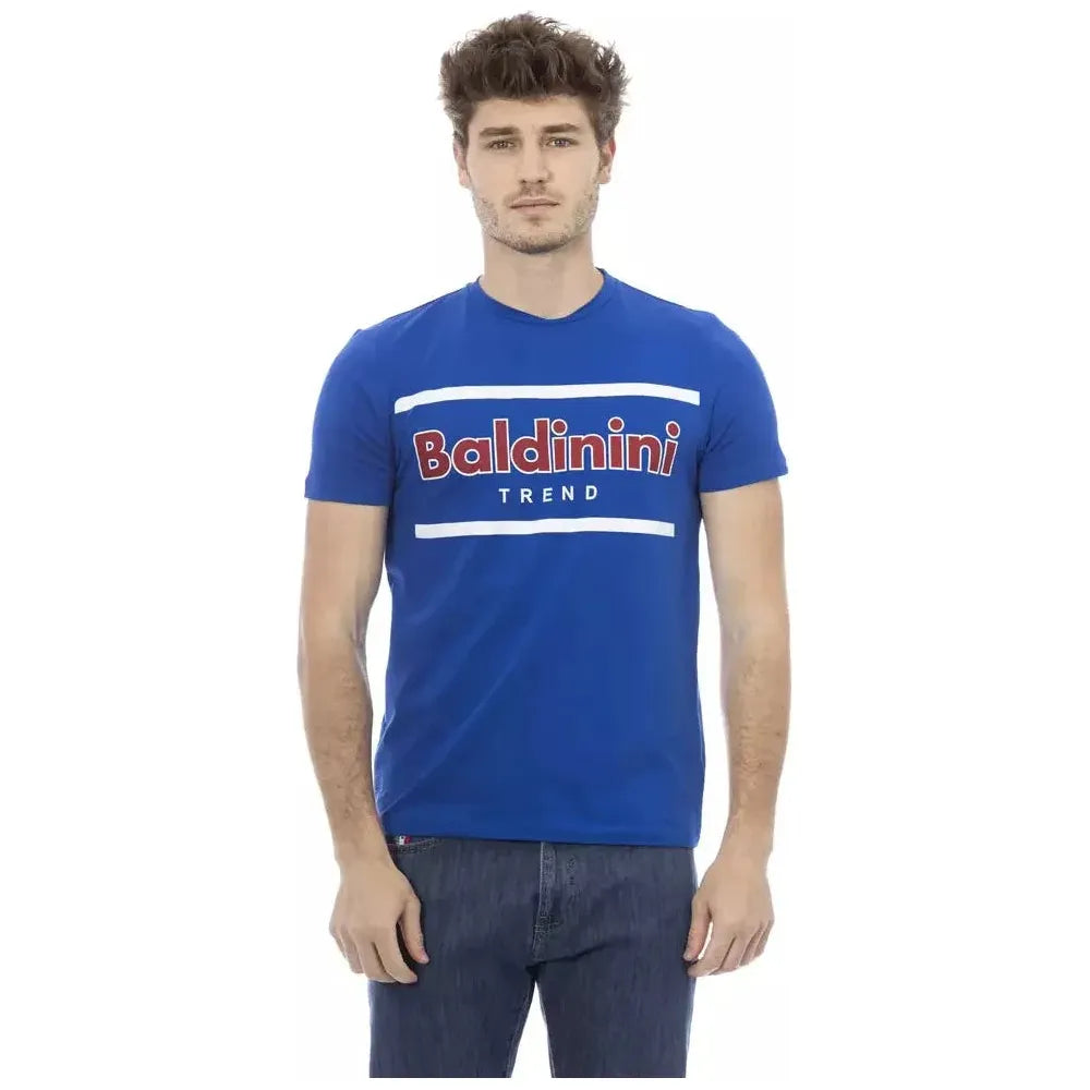 Baldinini Trend Blue Cotton T-Shirt