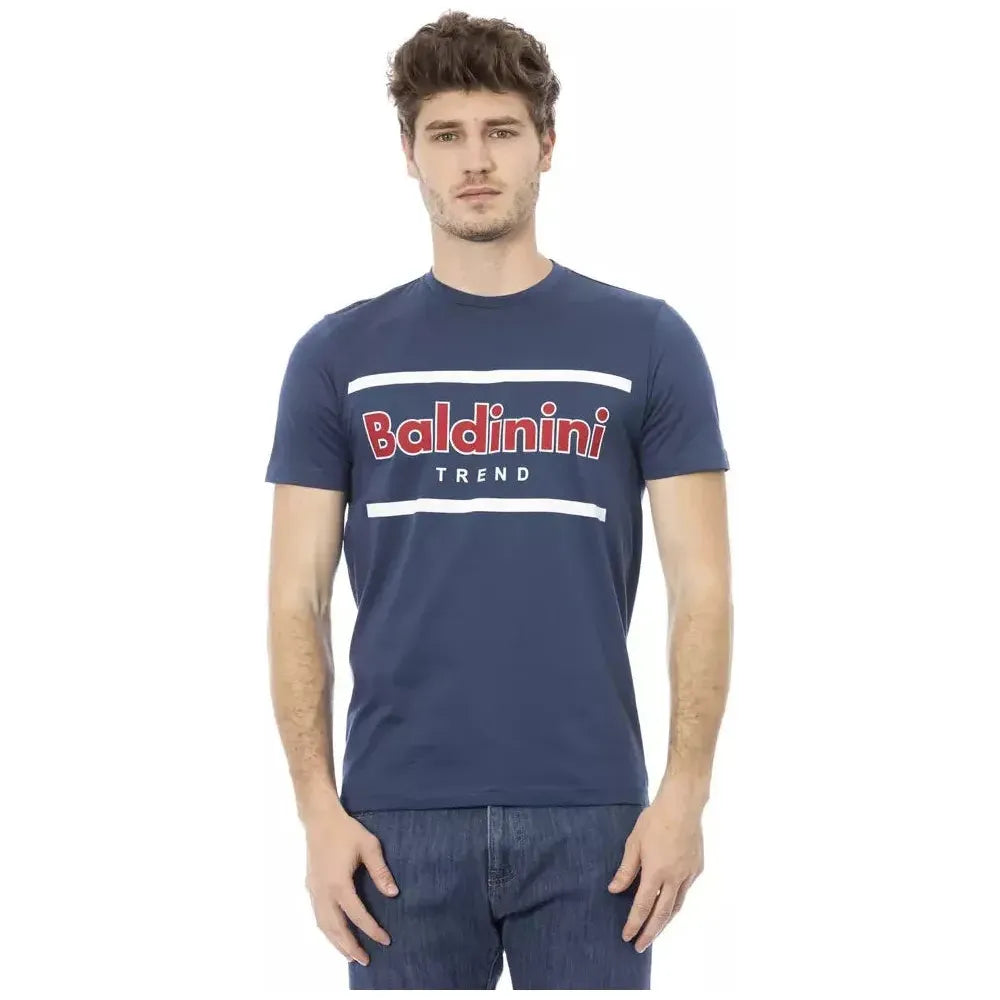 Baldinini Trend Blue Cotton T-Shirt