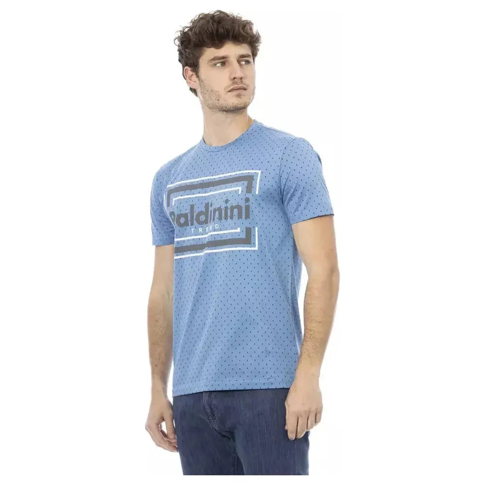 Baldinini Trend Light Blue Cotton T-Shirt