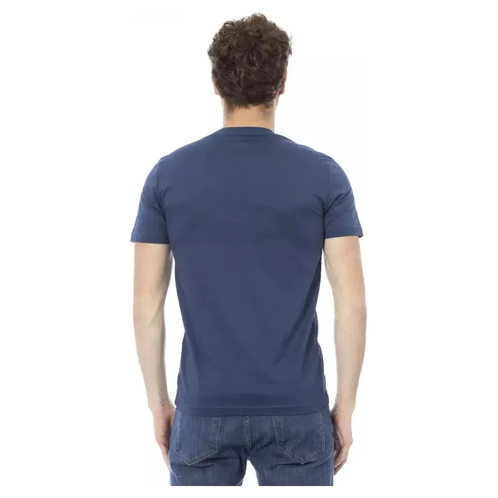 Baldinini Trend Blue Cotton T-Shirt