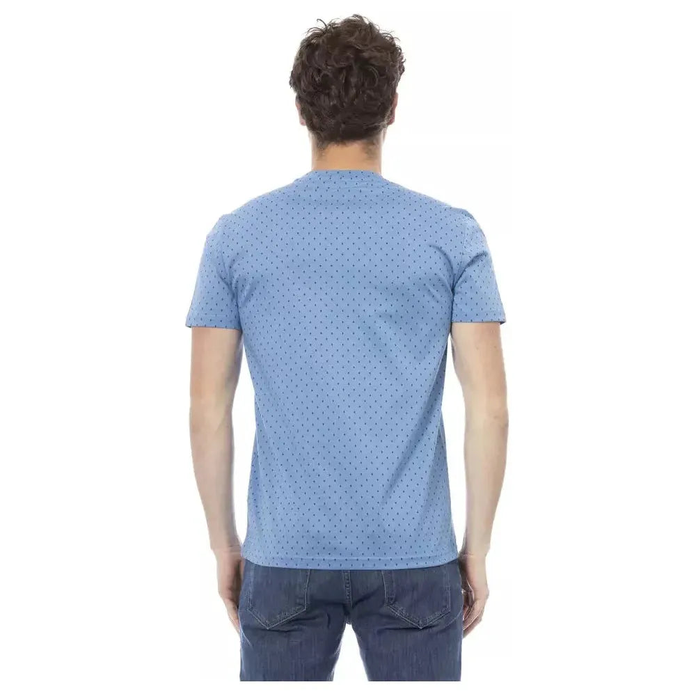 Baldinini Trend Light Blue Cotton T-Shirt
