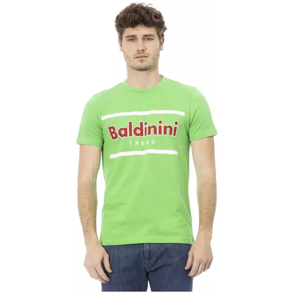 Baldinini Trend Green Cotton T-Shirt