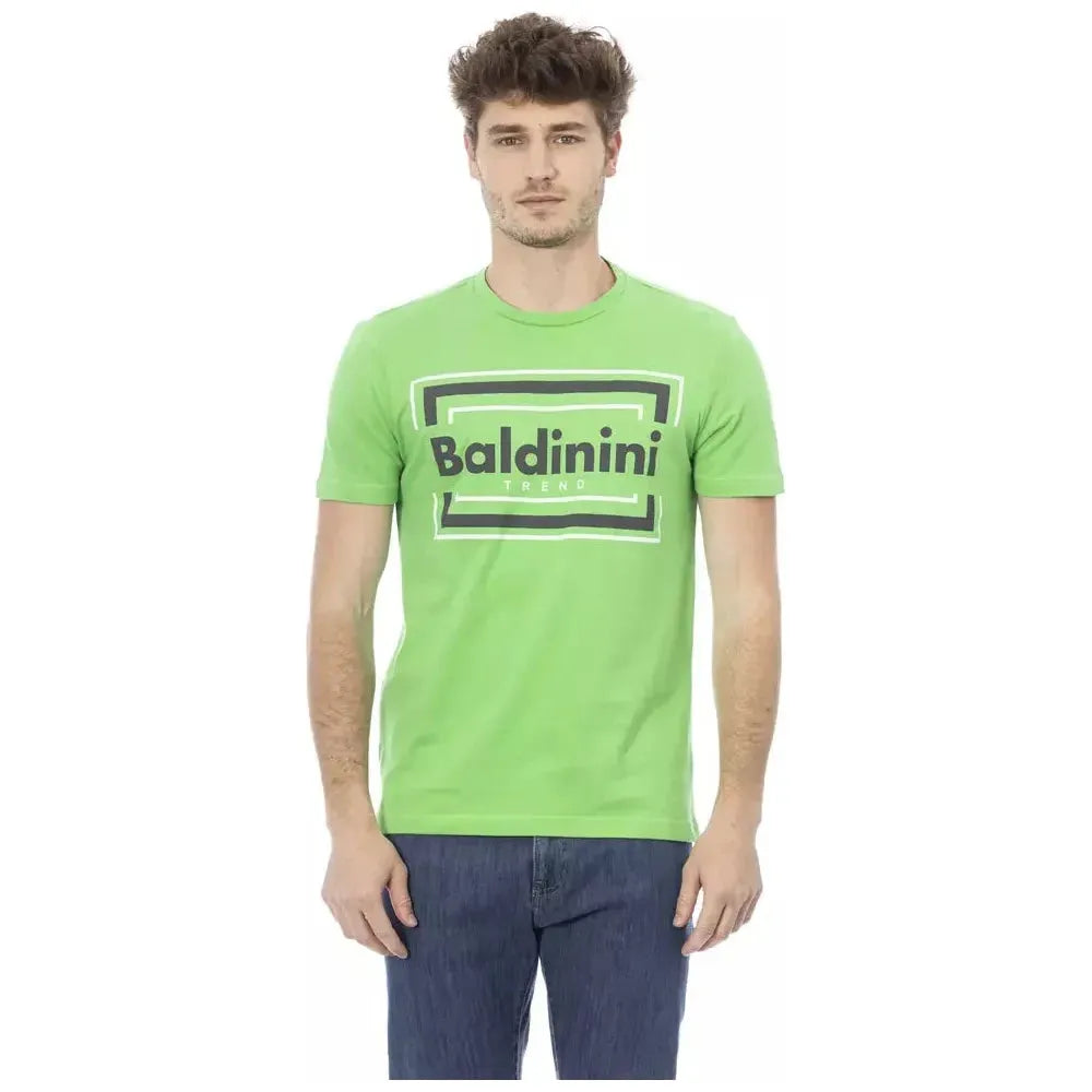 Baldinini Trend Green Cotton T-Shirt