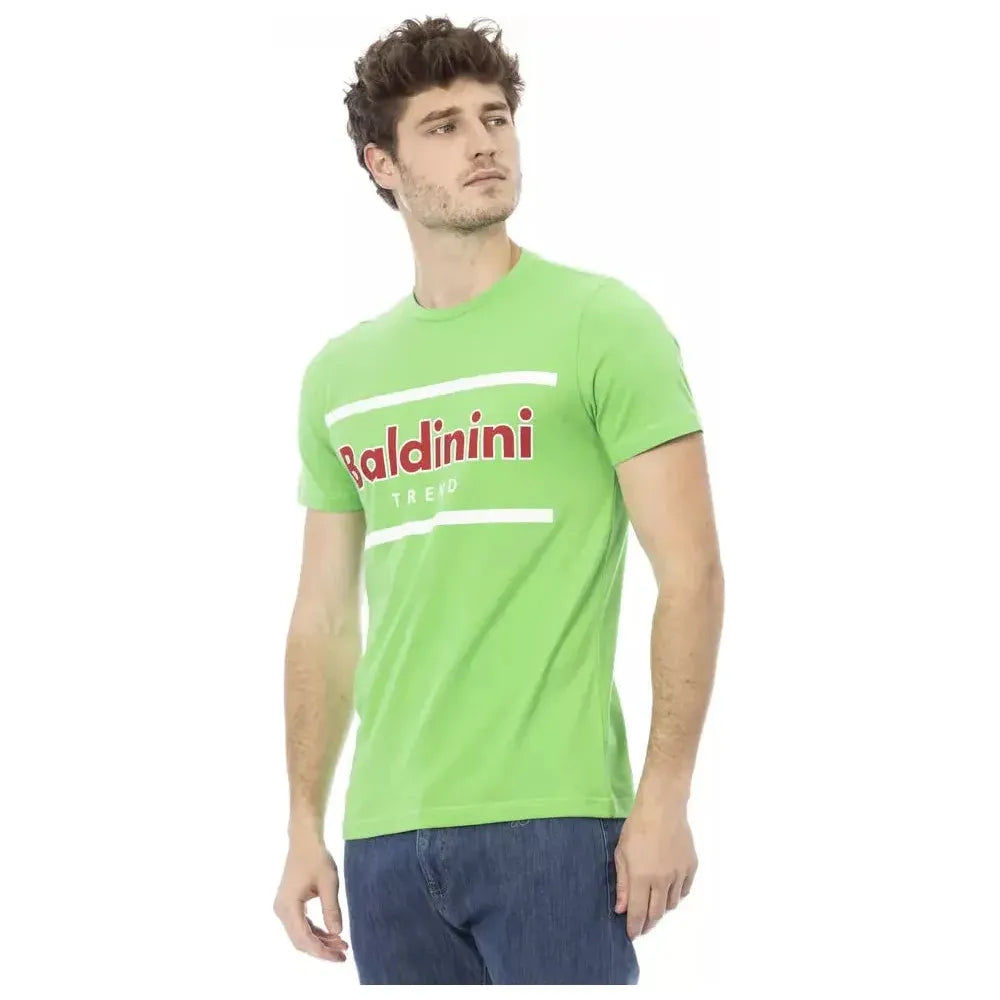 Baldinini Trend Green Cotton T-Shirt