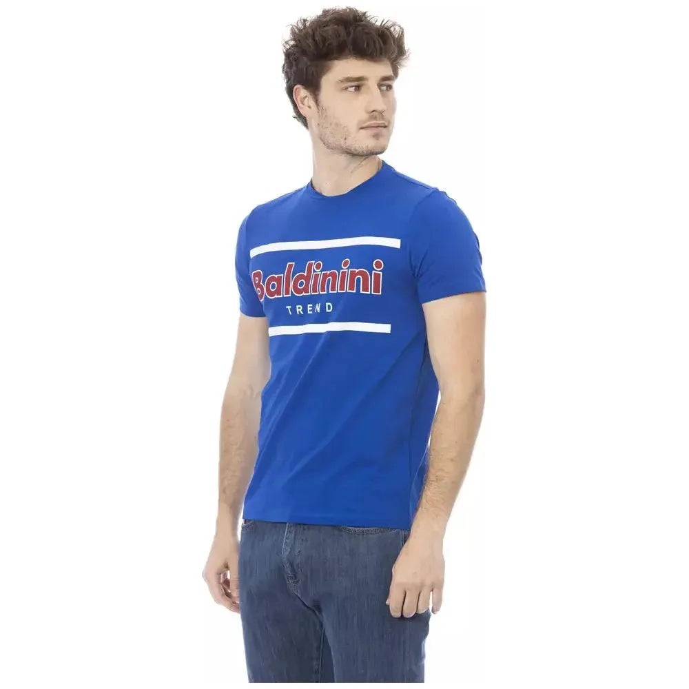Baldinini Trend Blue Cotton T-Shirt