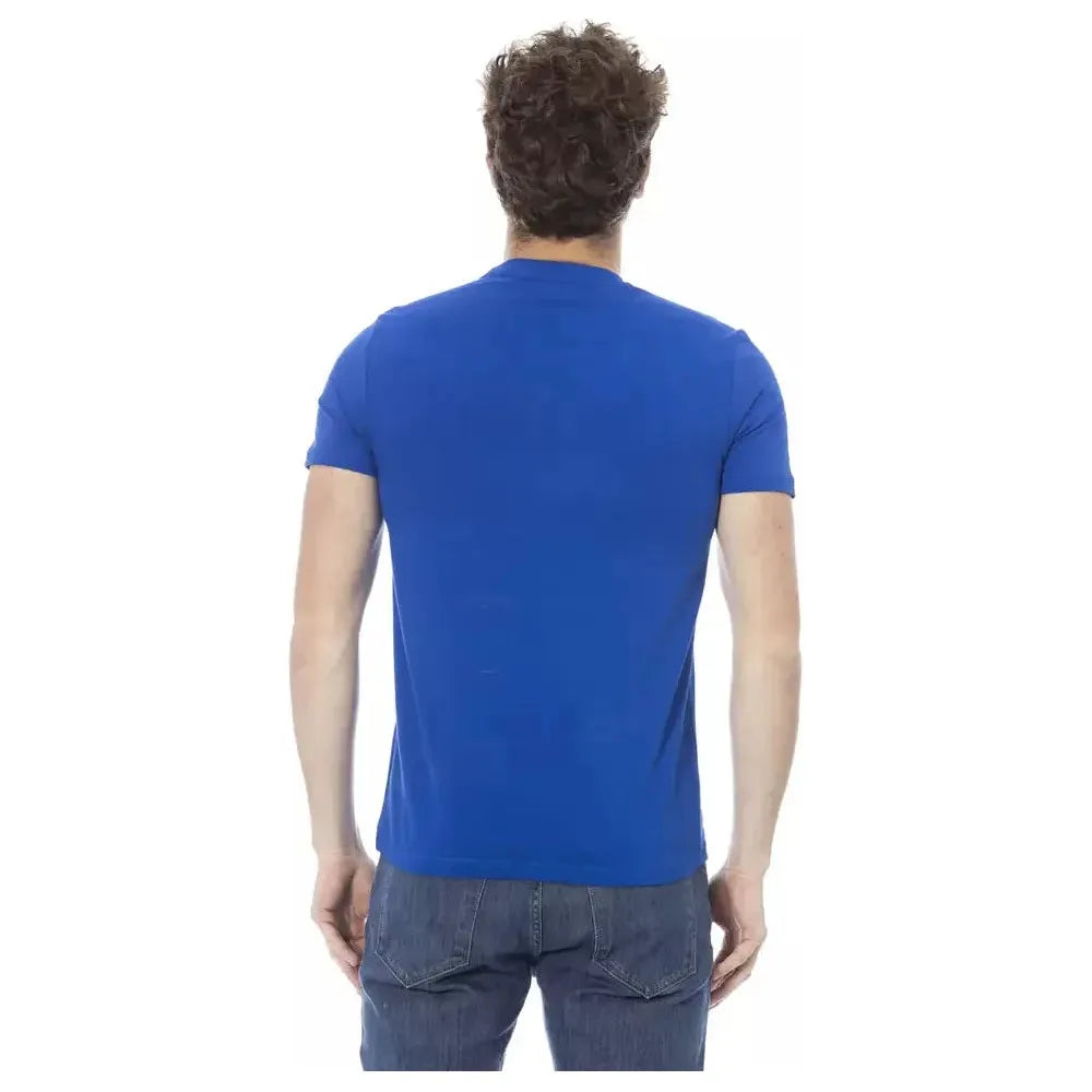 Baldinini Trend Blue Cotton T-Shirt