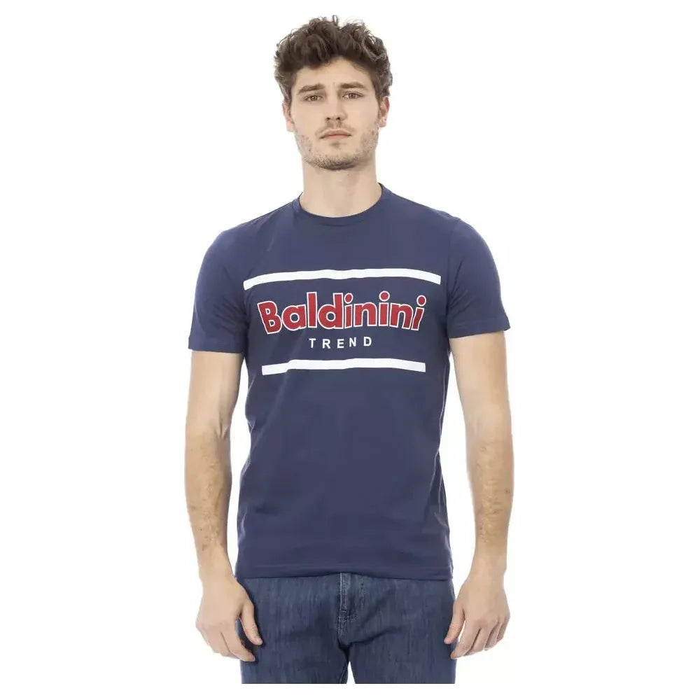 Baldinini Trend Blue Cotton T-Shirt