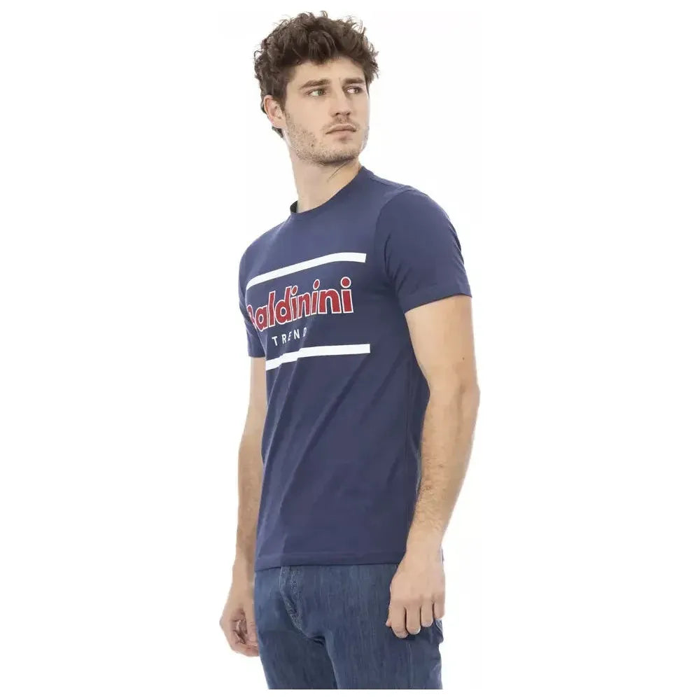 Baldinini Trend Blue Cotton T-Shirt