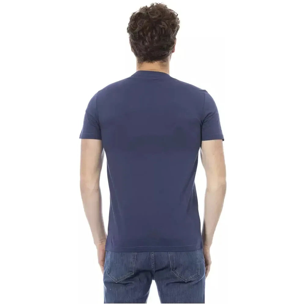 Baldinini Trend Blue Cotton T-Shirt