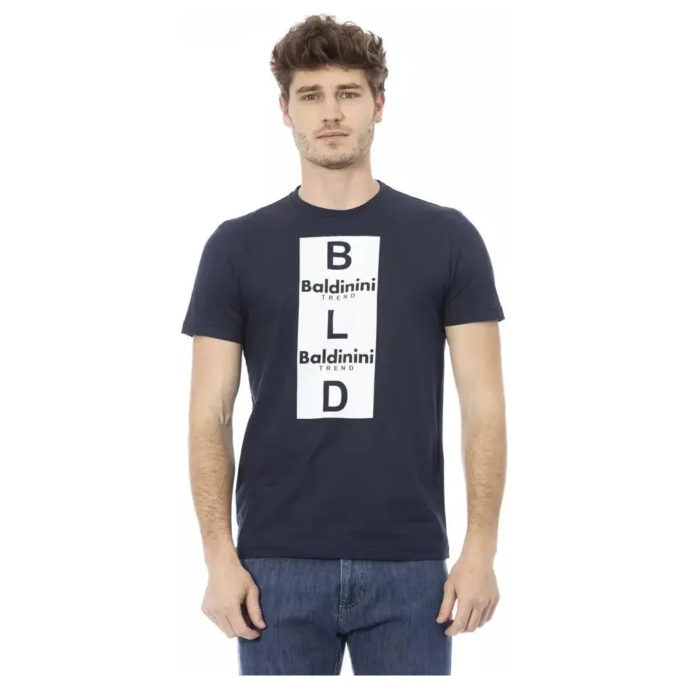 Baldinini Trend Blue Cotton T-Shirt