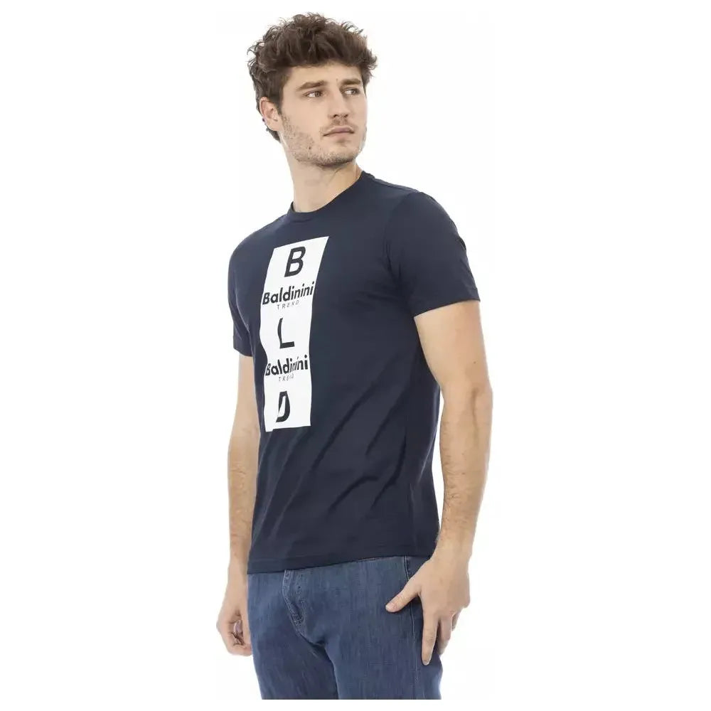 Baldinini Trend Blue Cotton T-Shirt