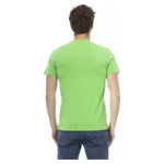 Baldinini Trend Green Cotton Men T-Shirt BA-23157-XS