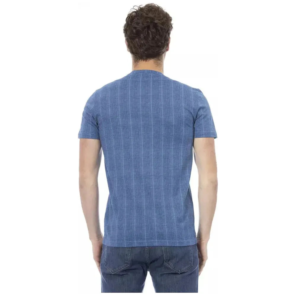 Baldinini Trend Light Blue Cotton T-Shirt